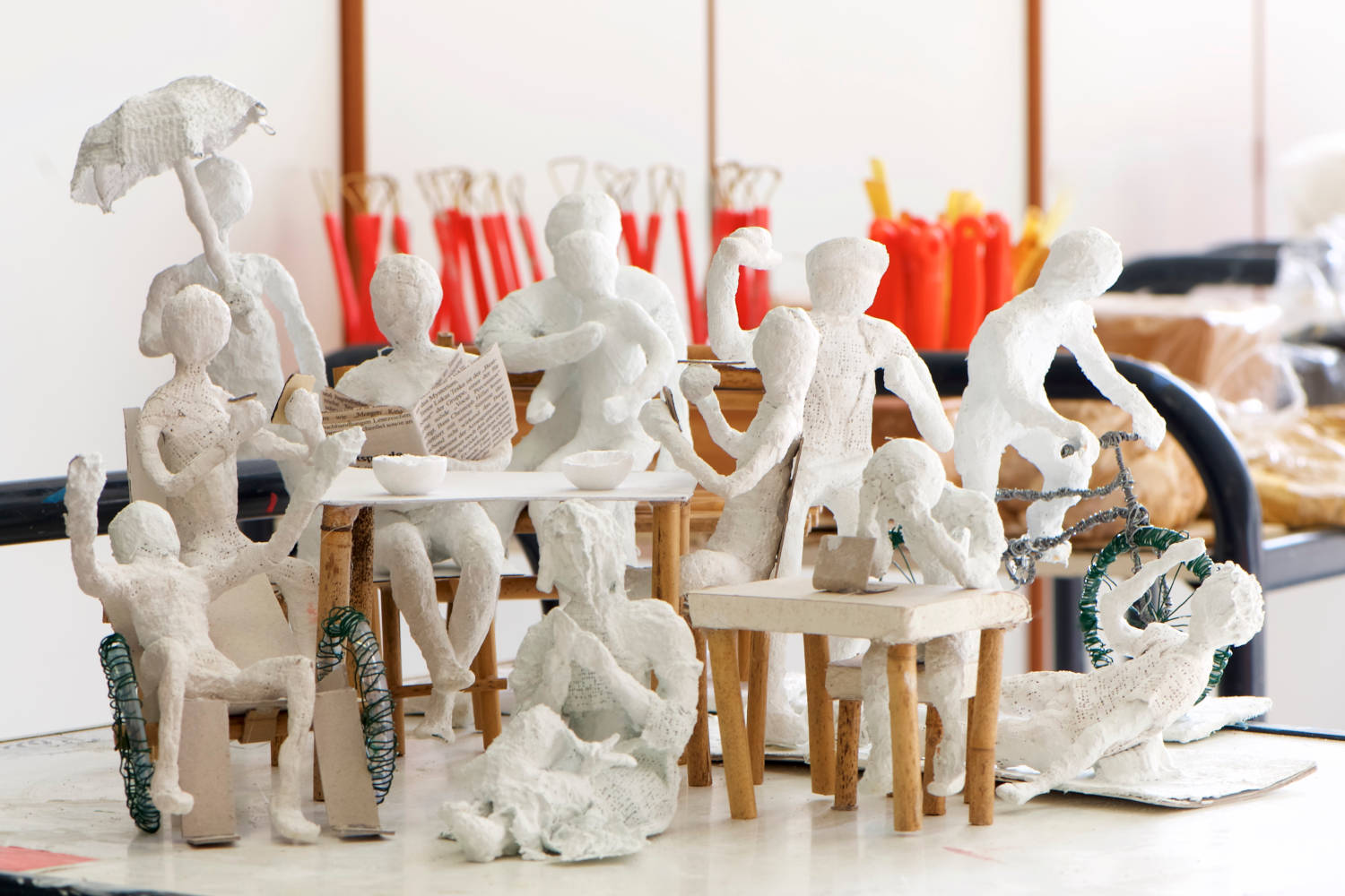 Schülerprojekte_Gips20 Alle Einzelprojekte als Gruppenbild