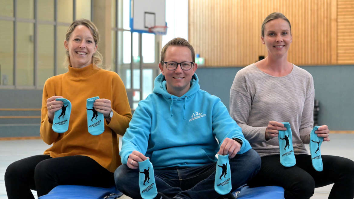Es regnet Trampolinsocken