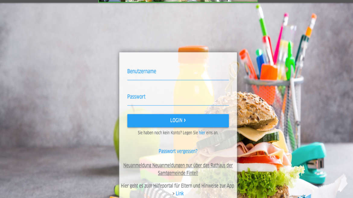 Achtung – Essensbestellung!